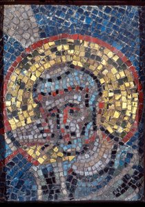Leder av Saint Ambrose, første halvdel av 900-tallet (mosaikk) av Italian School