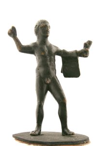Hercules holder et tigerskinn av Italian School