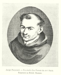 Jacopo Passavanti, faksimile av et portrett fra 1500-tallet, lånt fra British Museum (gravering) av Italian School