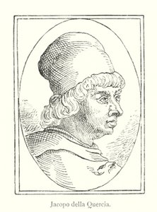 Jacopo della Quercia (gravering) av Italian School