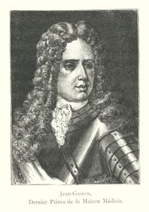Jean-Gaston, siste prins av huset til Medici (gravering) av Italian School