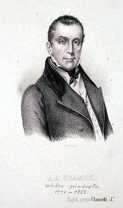 Johann Baptist Cramer (1771-1858) gravert av Richter (gravering) av Italian School