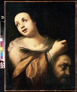 ""Judith presentant la tete de Holopherne"" (Judith with the Head of Holofernes) Peinture de l