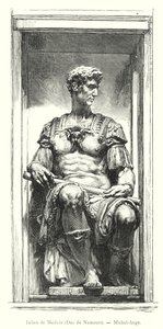 Julien de Medici, Duc de Nemours, Michel-Ange (gravering) av Italian School