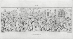 La Colonna Trajana, Trajans søyle (gravering) av Italian School