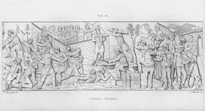 La Colonna Trajana, Trajans søyle (gravering) av Italian School
