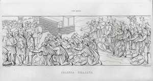La Colonna Trajana, Trajans søyle (gravering) av Italian School