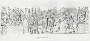 La Colonna Trajana, Trajans søyle (gravering) av Italian School