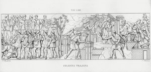 La Colonna Trajana, Trajans søyle (gravering) av Italian School