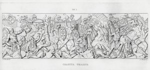 La Colonna Trajana, Trajans søyle (gravering) av Italian School