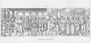 La Colonna Trajana, Trajans søyle (gravering) av Italian School