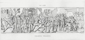 La Colonna Trajana, Trajans søyle (gravering) av Italian School