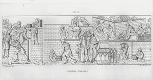 La Colonna Trajana, Trajans søyle (gravering) av Italian School