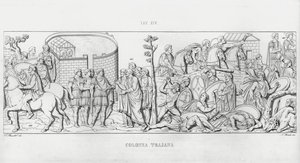 La Colonna Trajana, Trajans søyle (gravering) av Italian School