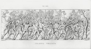 La Colonna Trajana, Trajans søyle (gravering) av Italian School