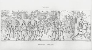 La Colonna Trajana, Trajans søyle (gravering) av Italian School