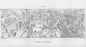 La Colonna Trajana, Trajans søyle (gravering) av Italian School