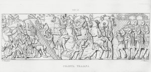 La Colonna Trajana, Trajans søyle (gravering) av Italian School