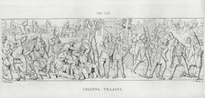 La Colonna Trajana, Trajans søyle (gravering) av Italian School