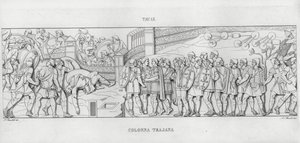 La Colonna Trajana, Trajans søyle (gravering) av Italian School