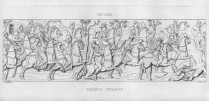La Colonna Trajana, Trajans søyle (gravering) av Italian School