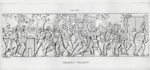 La Colonna Trajana, Trajans søyle (gravering) av Italian School