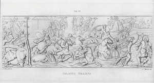 Trajans søyle (gravering) av Italian School