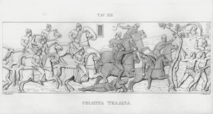 Trajans søyle (gravering) av Italian School