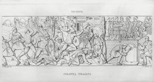 Trajans søyle (gravering) av Italian School