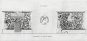 La Colonna Trajana, Trajans søyle (gravering) av Italian School