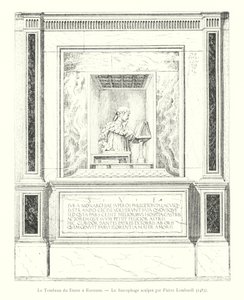 Dantes grav i Ravenna, Sarkofagen skulpturert av Pietro Lombardi av Italian School
