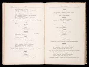 Libretto av Tosca av Giacomo Puccini, Ricordi Edition, Italia av Italian School