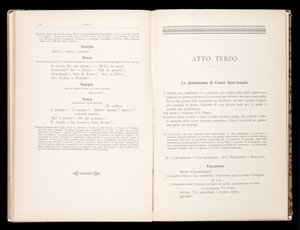 Libretto av Tosca av Giacomo Puccini, Ricordi Edition, Italia av Italian School