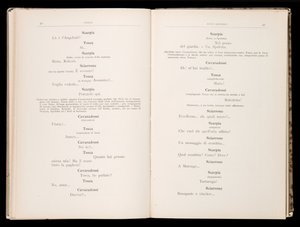 Libretto av Tosca av Giacomo Puccini, Edition Ricordi, Italia av Italian School