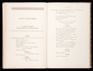 Libretto av Tosca av Giacomo Puccini, Edition Ricordi, Italia av Italian School