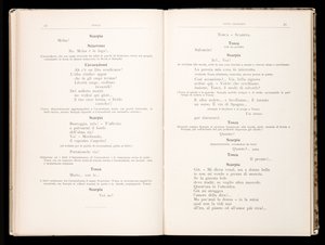 Libretto av Tosca av Giacomo Puccini, Edition Ricordi, Italia av Italian School