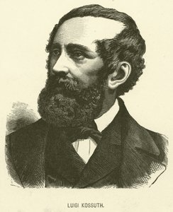 Luigi Kossuth (gravering) av Italian School
