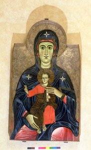 Madonna of the Passion (tempera på panel) av Italian School