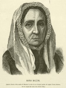 Maria Mazzini (gravering) av Italian School