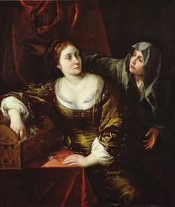 Martha og Mary eller, kvinne med hushjelpen sin av Italian School