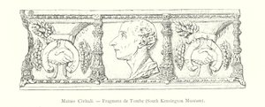 Matteo Civitali, Fragment de Tombe, South Kensington Museum (gravering) av Italian School