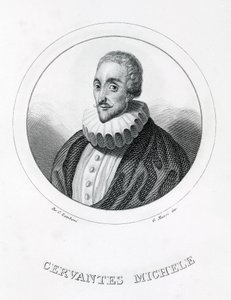 Miguel de Cervantes , spansk forfatter (1547 - 1616). av Italian School