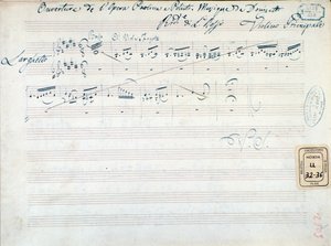 Musikalsk partitur for 