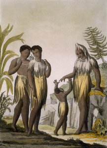 Innfødte i Cazegut, Vest-Afrika, ca. 1820-30-tallet av Italian School