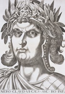 Nero Caesar (37–68 e.Kr.), 1596 av Italian School