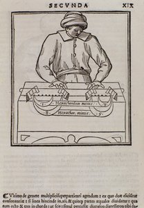 Side fra Musica theorica av Lodovico Fogliani (1475?-1542) (eller Ludovico Foliani) musikkteoretiker av Italian School