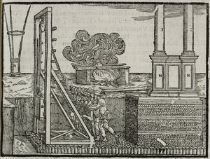 Påledrivere, fra 'De ti bøkene om arkitektur i henhold til Vitruvius' forskrifter' av Giovanni Antonio Rusconi, utgitt av Nicolini, Venezia av Italian School