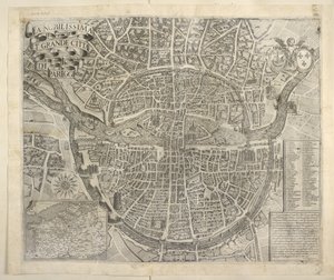 Plan for Paris av Italian School