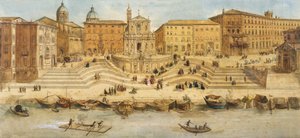 Port of Ripetta av Italian School