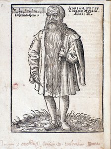 Portrett av Adrianus Petit Coclico (1500-1562) nederlandsk komponist fra renessansen. av Italian School